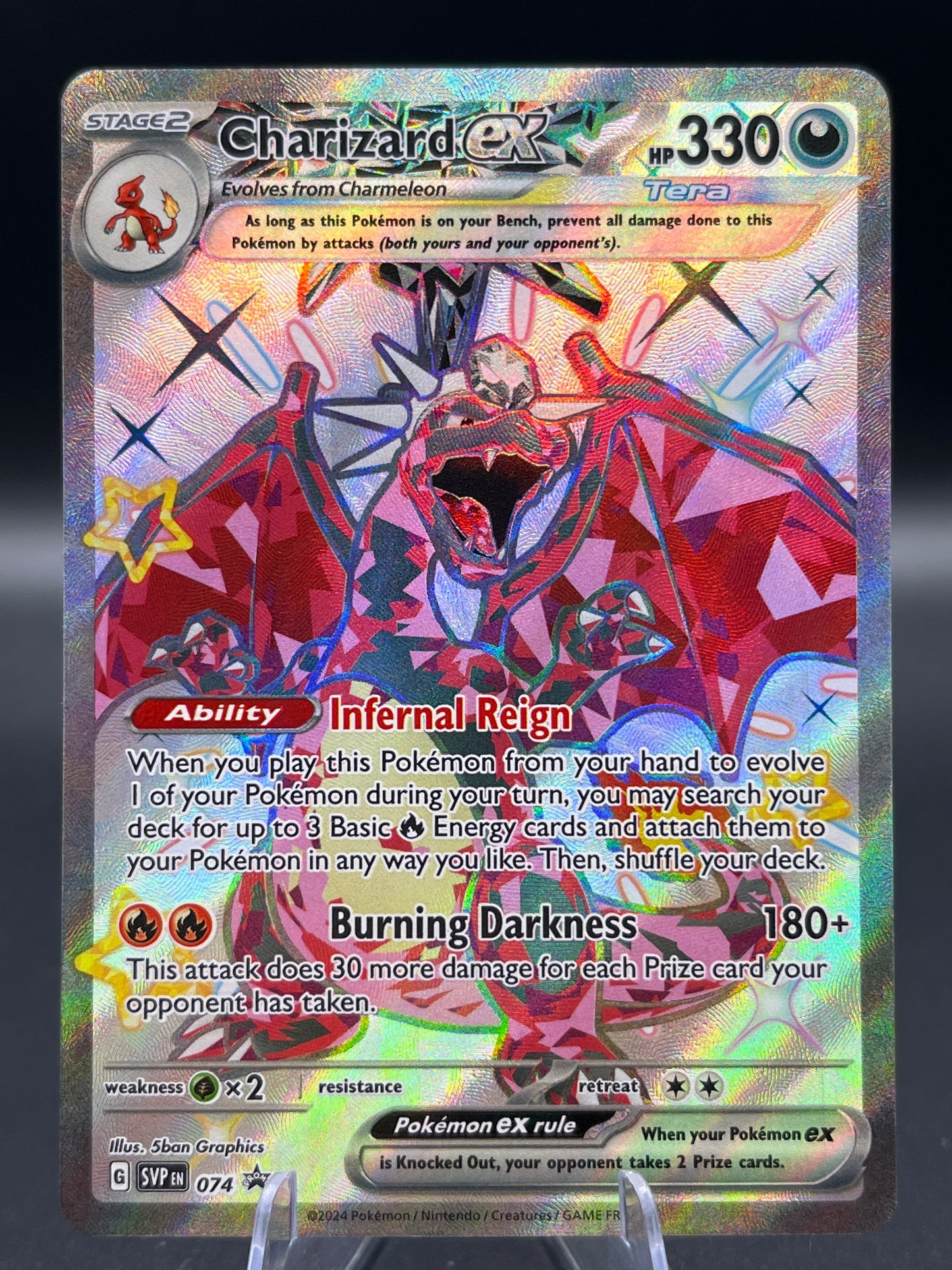 Pokémon TCG: 2024 Charizard ex SVP 074 SV: Promos