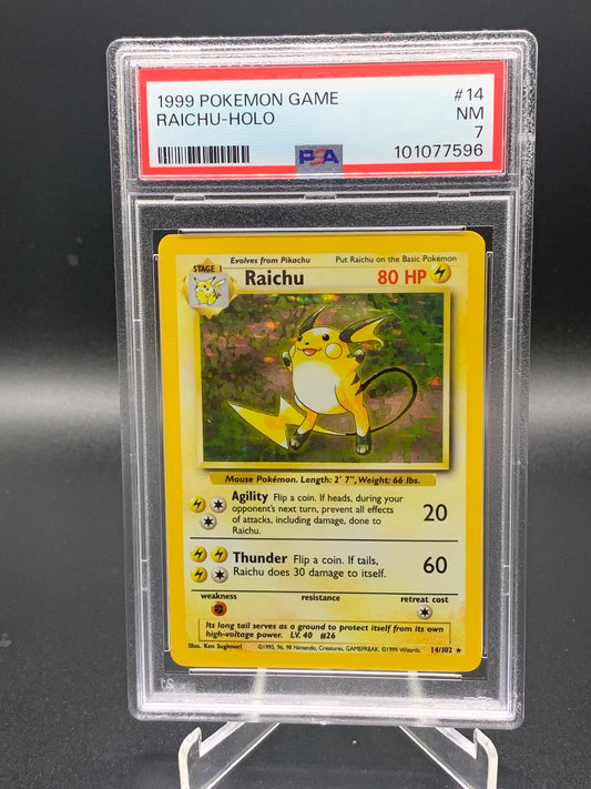 PSA 7 Pokemon TCG: 1999 Raichu Holo 14/102 101077596