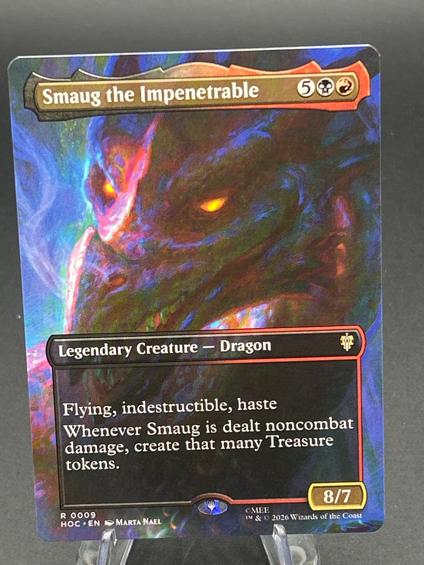 Magic The Gathering: Smaug the Impenetrable (Borderless) - The Hobbit: Eternal-Legal (HOC)