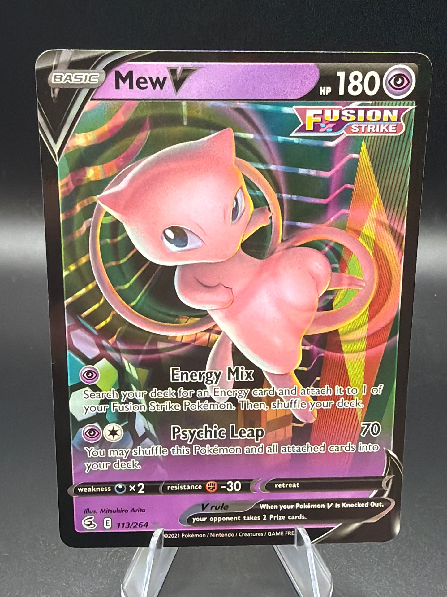 Pokémon TCG: 2021 Mew V - 113/264 - SWSH: Fusion Strike