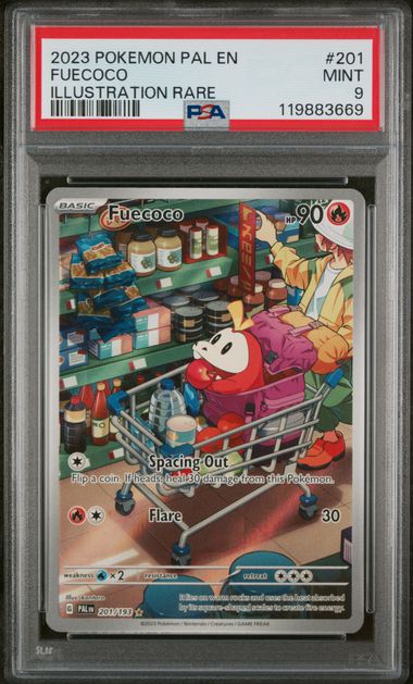 PSA 9 Pokémon TCG: 2023 Fuecoco - 201/193 - SV: Paldea Evolved