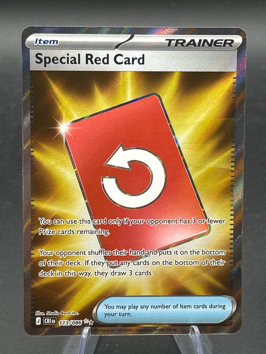 Pokémon TCG: 2026 Special Red Card - 113/086 - ME04: Chaos Rising
