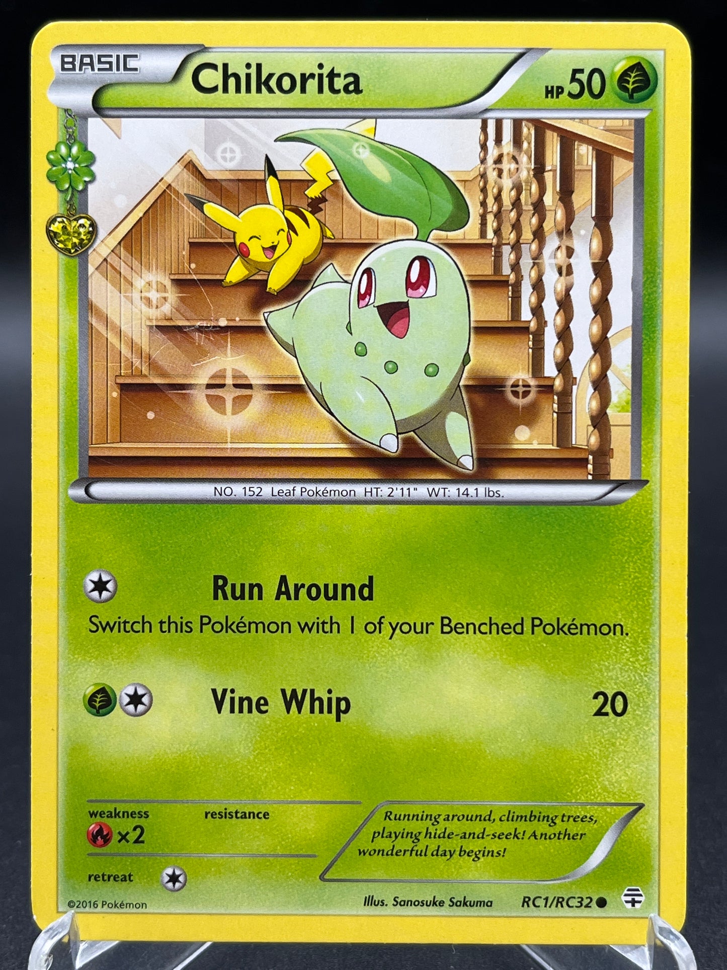 Pokémon TCG: 2016 Chikorita - RC1/RC25 - XY: Generations Radiant Collection (Lightly Played)