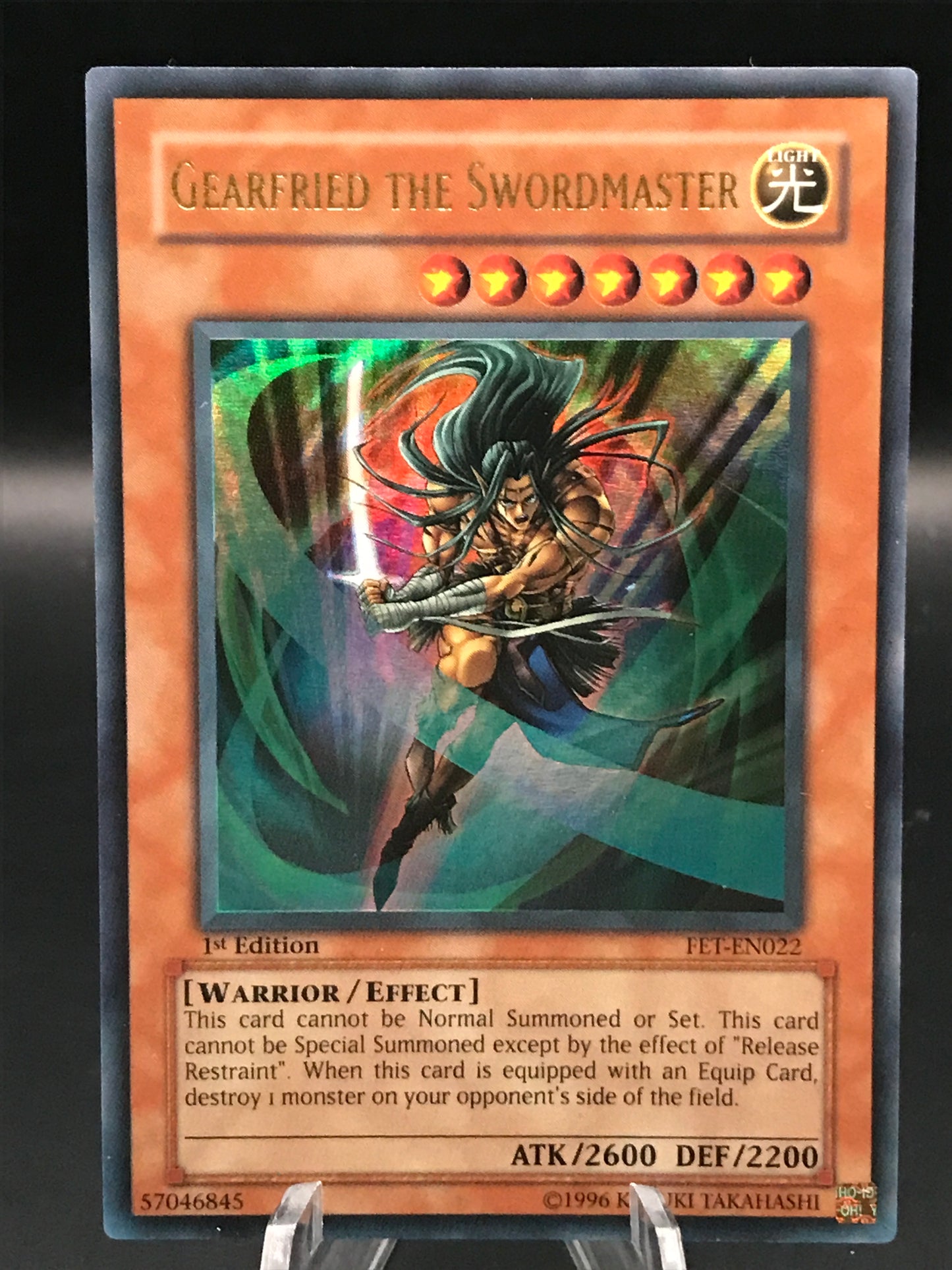 Yu-Gi-Oh! TCG Gearfried the Swordmaster 1st Edition FET-EN022 Flaming Eternity