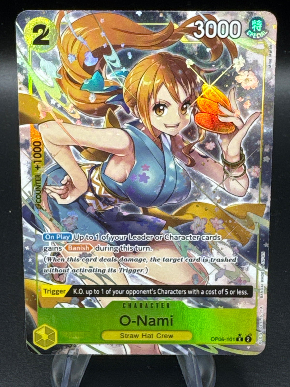 One Piece TCG: O-Nami OP06-101 R Alt Art OP06: Wings of the Captain