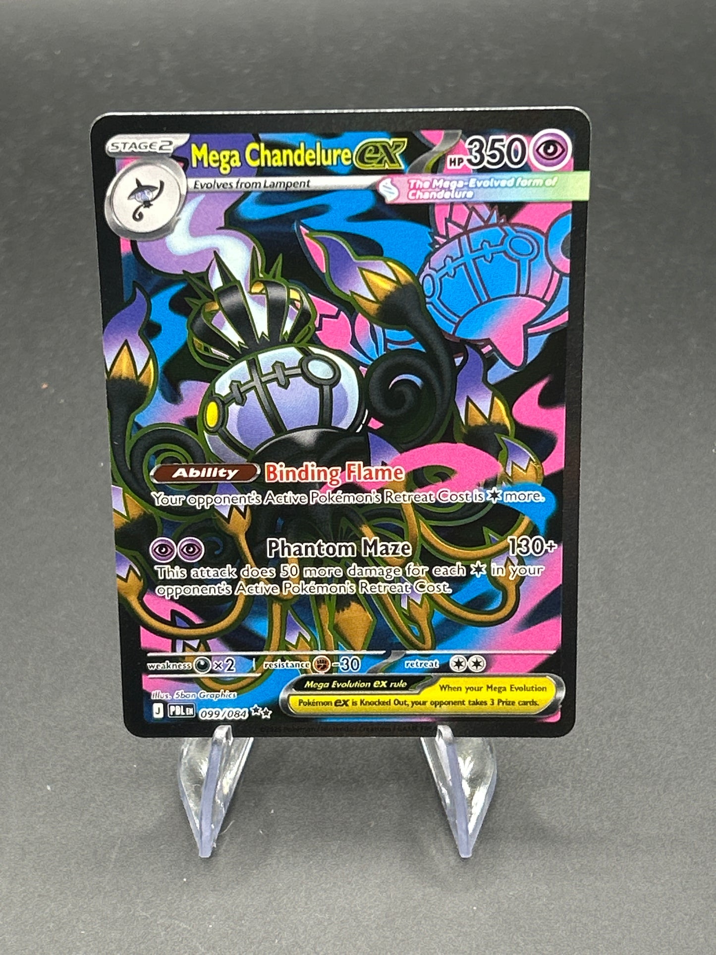 Pokémon TCG: 2026 -Mega Chandelure ex 099/084 - Pitch Black
