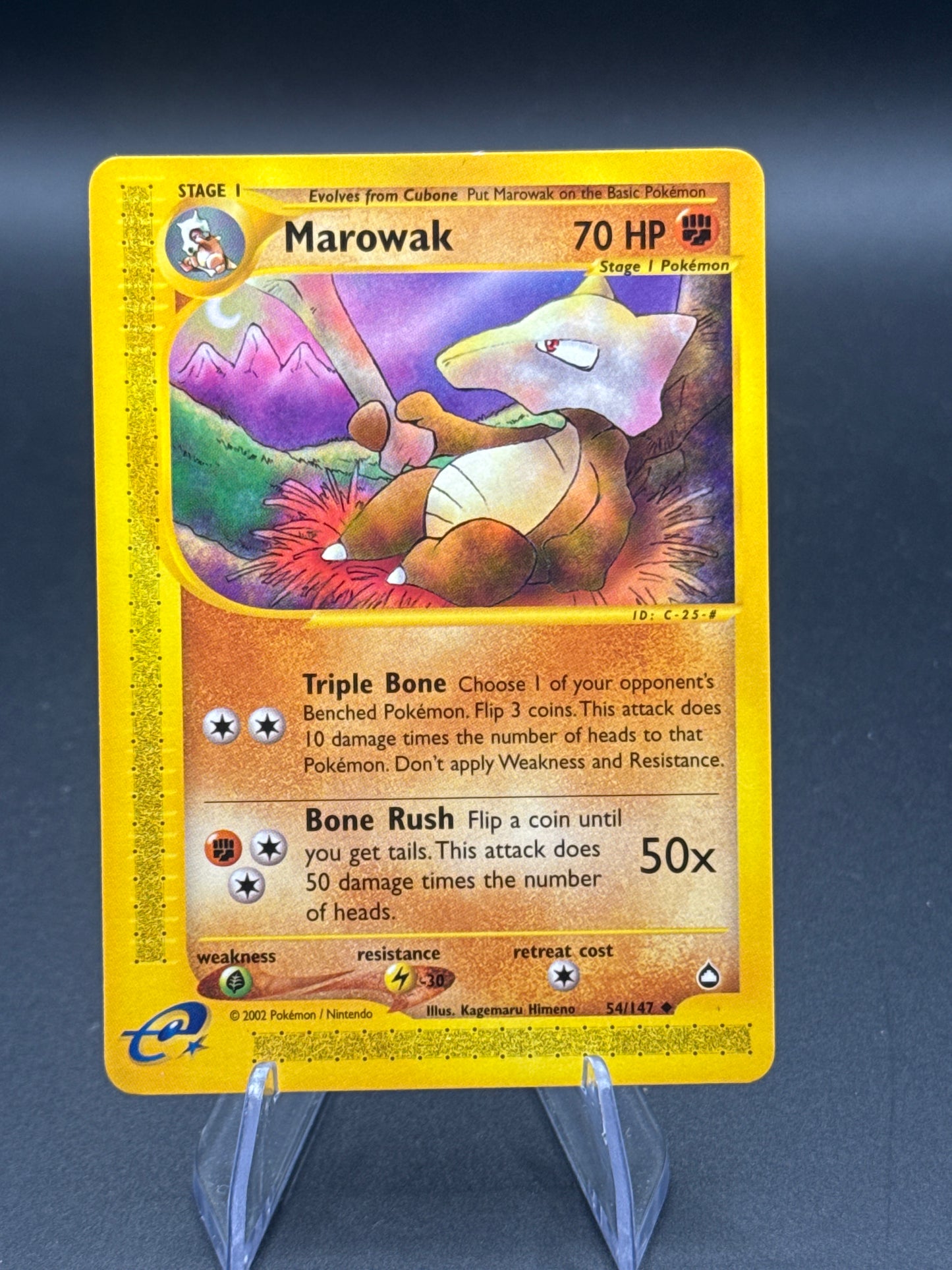 Pokémon TCG: 2002 Marowak 54/142 -  Aquapolis