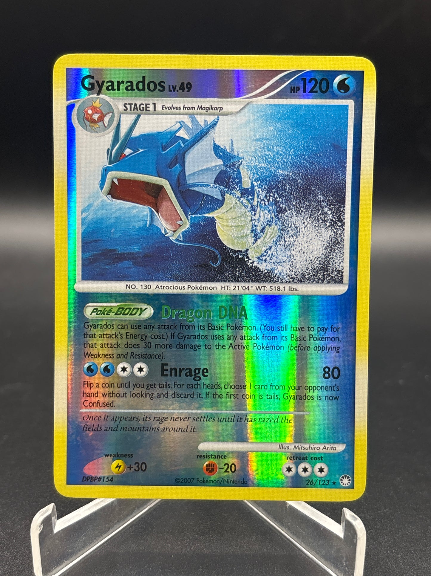 Pokémon TCG: 2007 - Gyarados - 26/123 - Mysterious Treasures Reverse-Holo