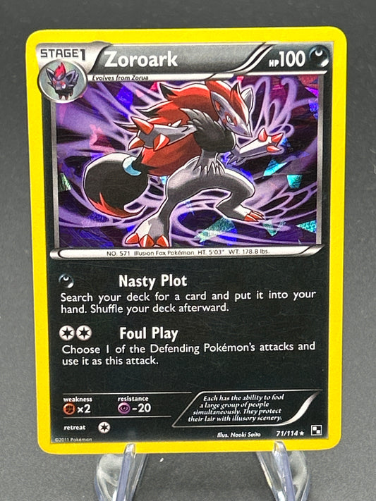Pokémon TCG: 2011 Zoroark - 71/114 (Cracked Ice Holo) - Blister Exclusives (BLE)
