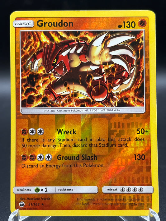 Pokémon TCG: 2018 Groudon 81/168 - SM: Celestial Storm Reverse Holo