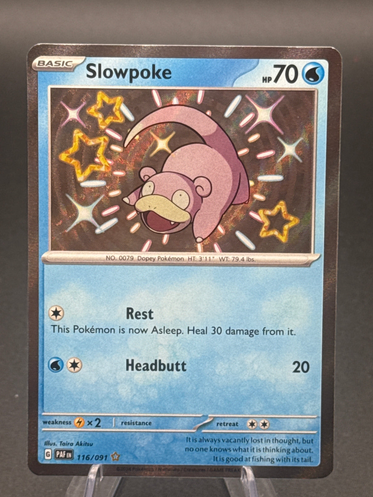 Pokémon TCG: 2024 Slowpoke - 116/091 SV: Paldean Fates
