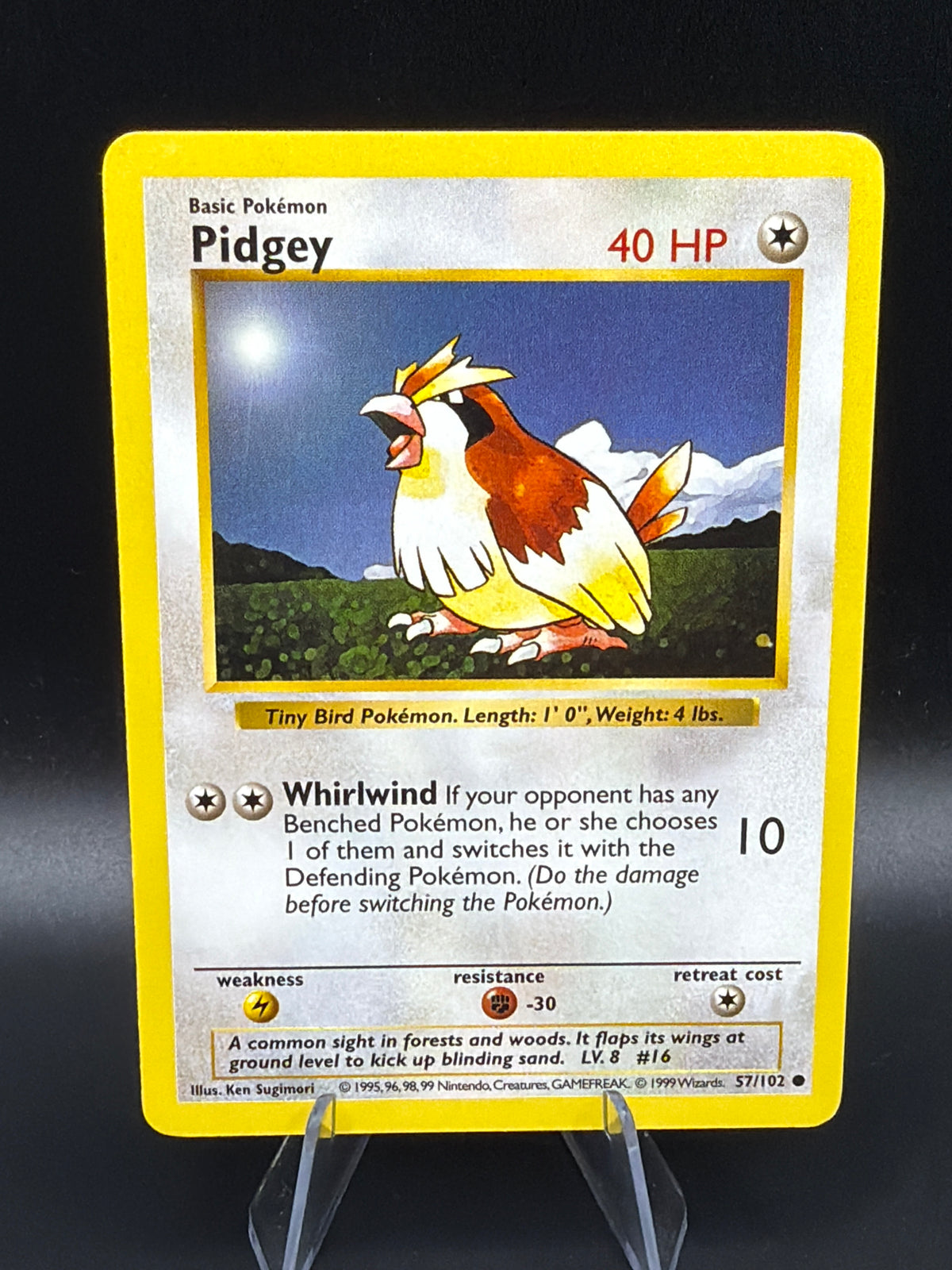 Pokémon TCG: 1999 Pidgey - Base Set (Shadowless) (BSS)