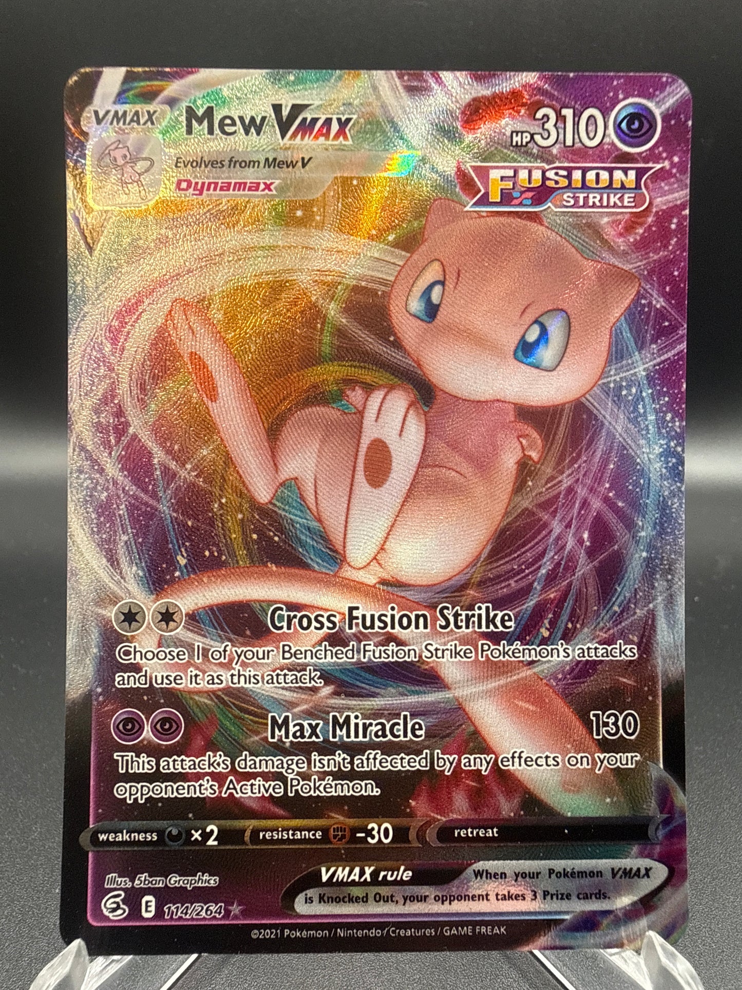 Pokémon TCG: 2021 Mew VMAX - 114/264 - SWSH: Fusion Strike