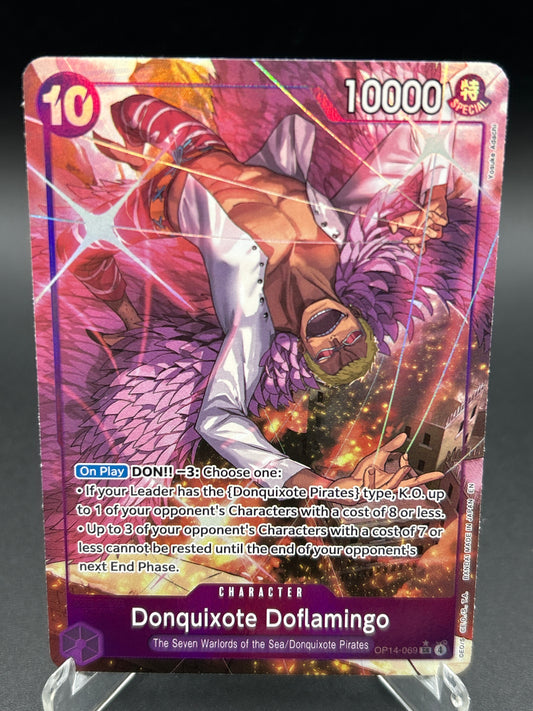 One Piece TCG: Donquixote Doflamingo - OP14-069 (Alternate Art) - The Azure Sea's Seven