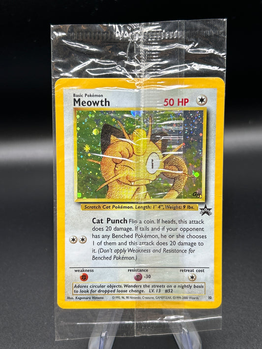 Pokémon TCG: Meowth #10 - WoTC Promo Sealed