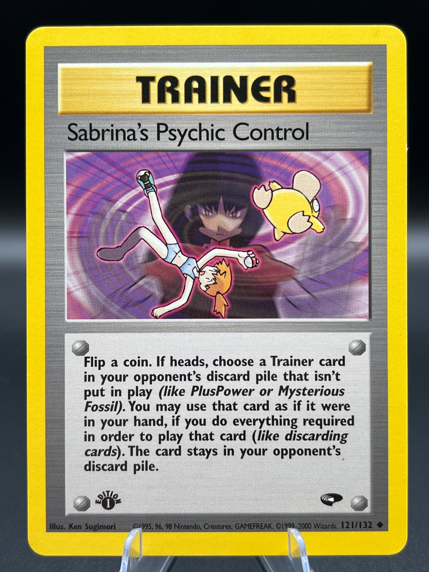 Pokémon TCG: 2000 Sabrina's Psychic Control 121/132 - 1st Edition - Gym Challenge