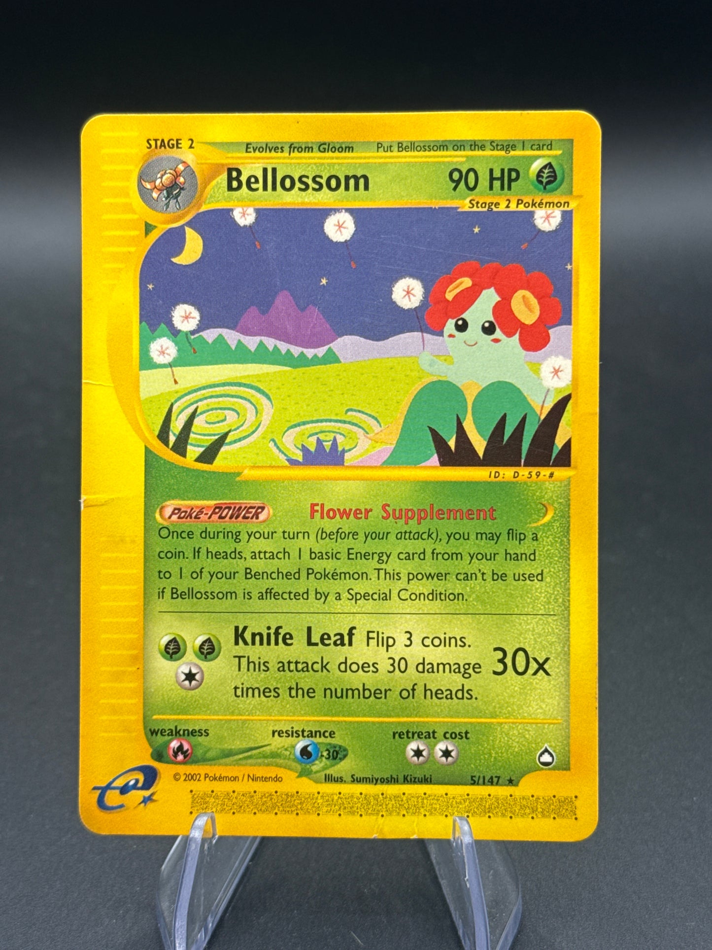 Pokémon TCG: 2002 Bellossom 51/147 - Aquapolis (AQ) (Damage)