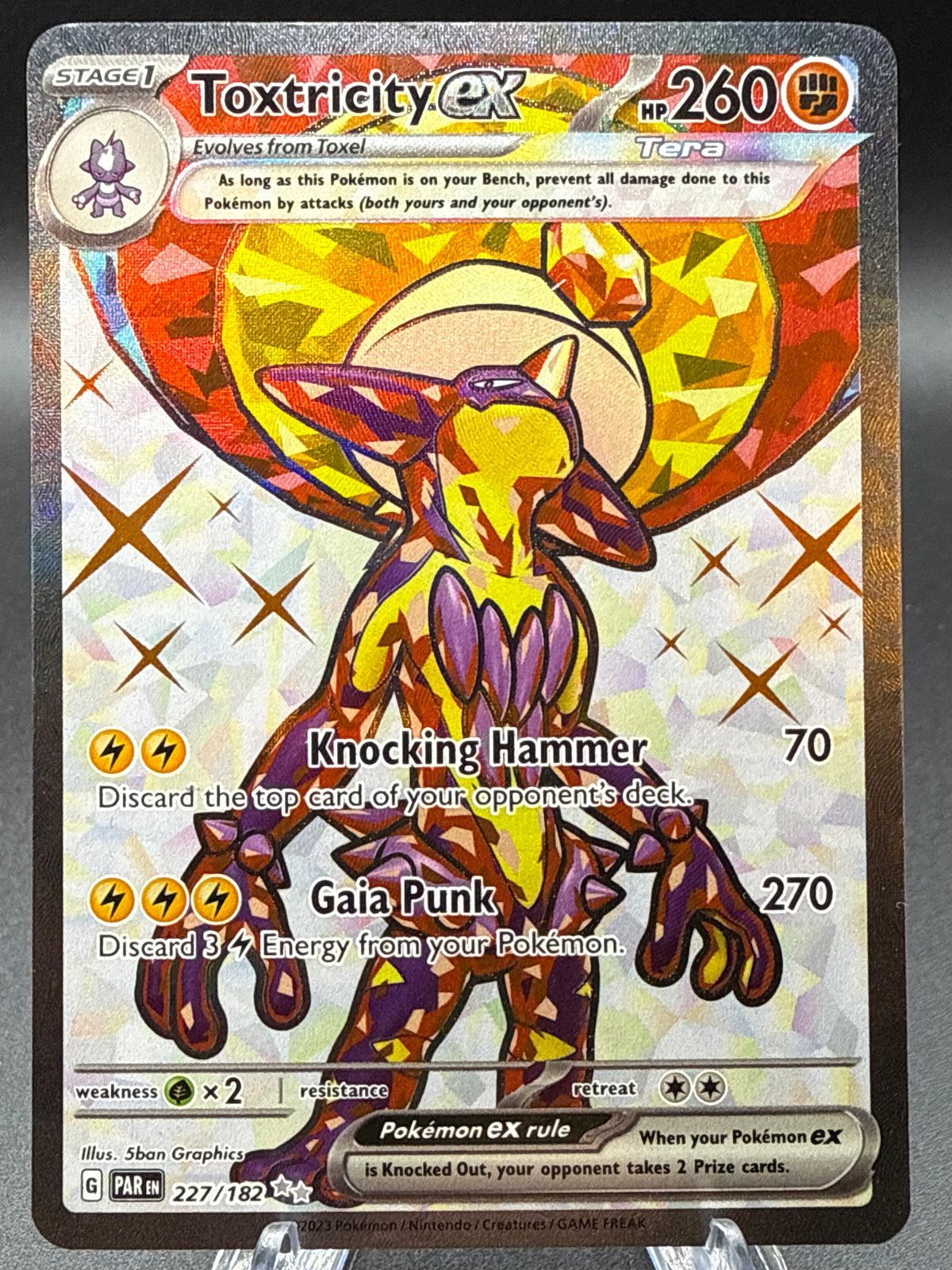 Pokémon TCG: 2023 Toxtricity ex - 227/182 - SV: Paradox Rift