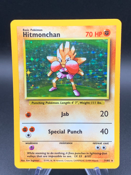 Pokémon TCG: 1999 Hitmonchan - 7/102 - Base Set Holo