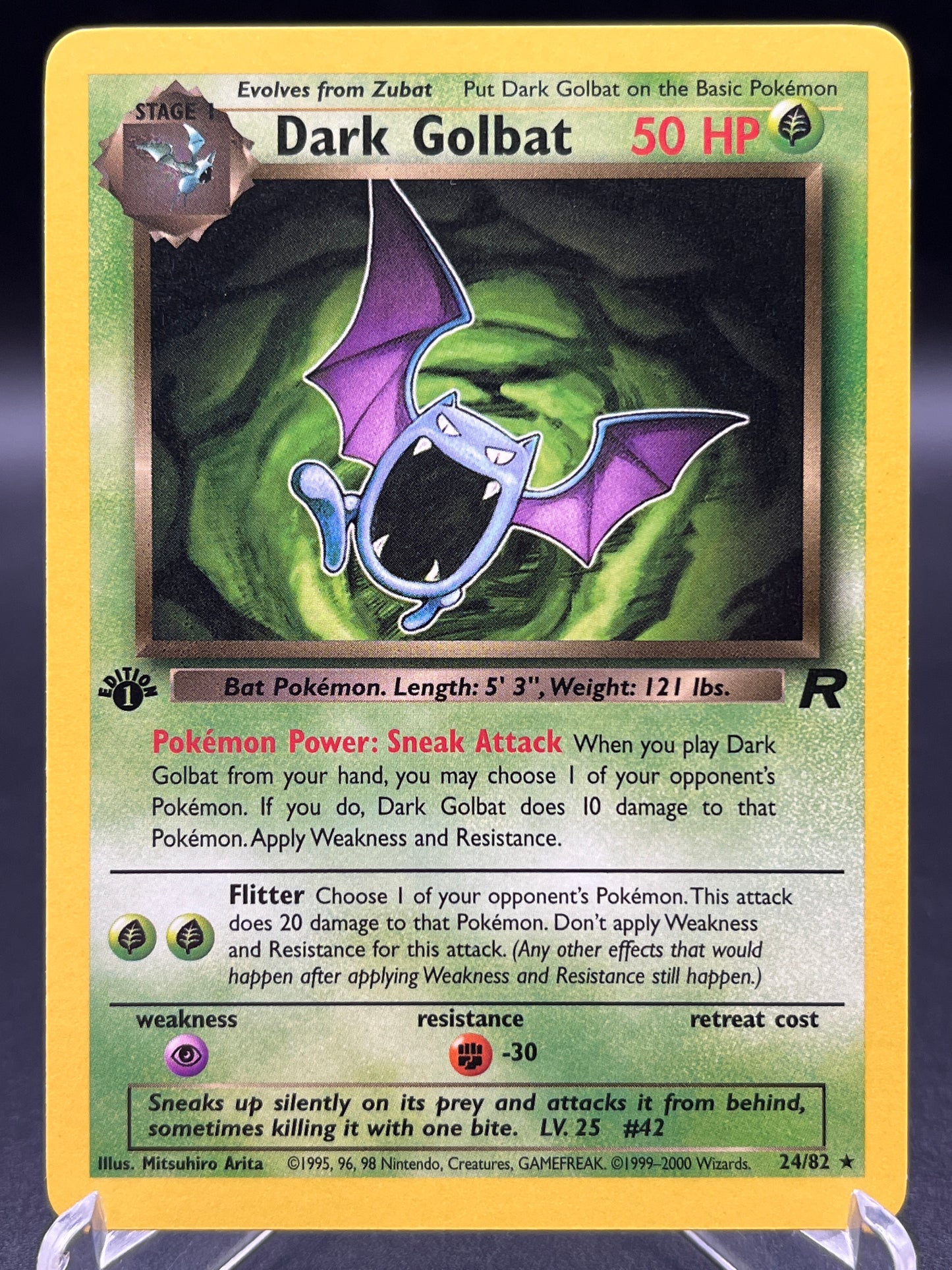 Pokémon TCG: 2000 Dark Golbat 24/82 - 1st Edition Team Rocket