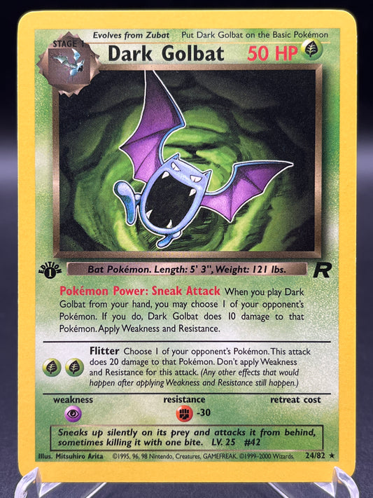 Pokémon TCG: 2000 Dark Golbat 24/82 - 1st Edition Team Rocket
