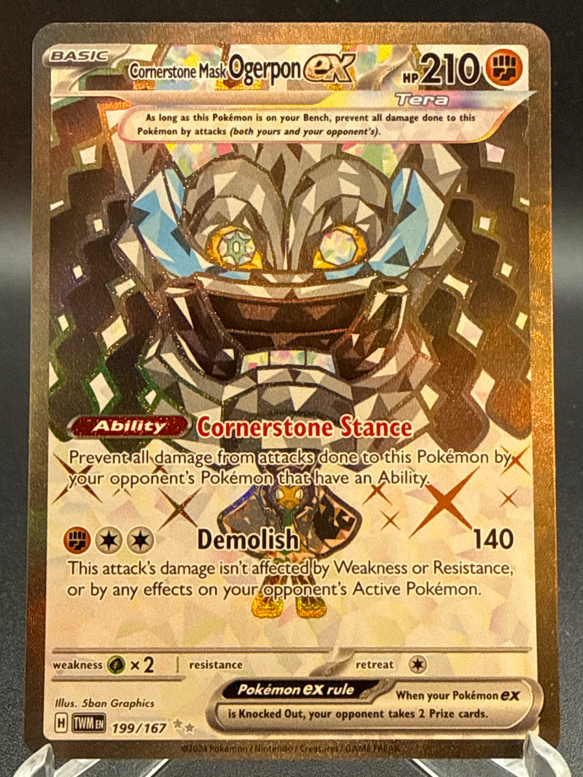Pokémon TCG: 2024 Cornerstone Mask Ogerpon ex 199/167 SV: Twilight Masquerade
