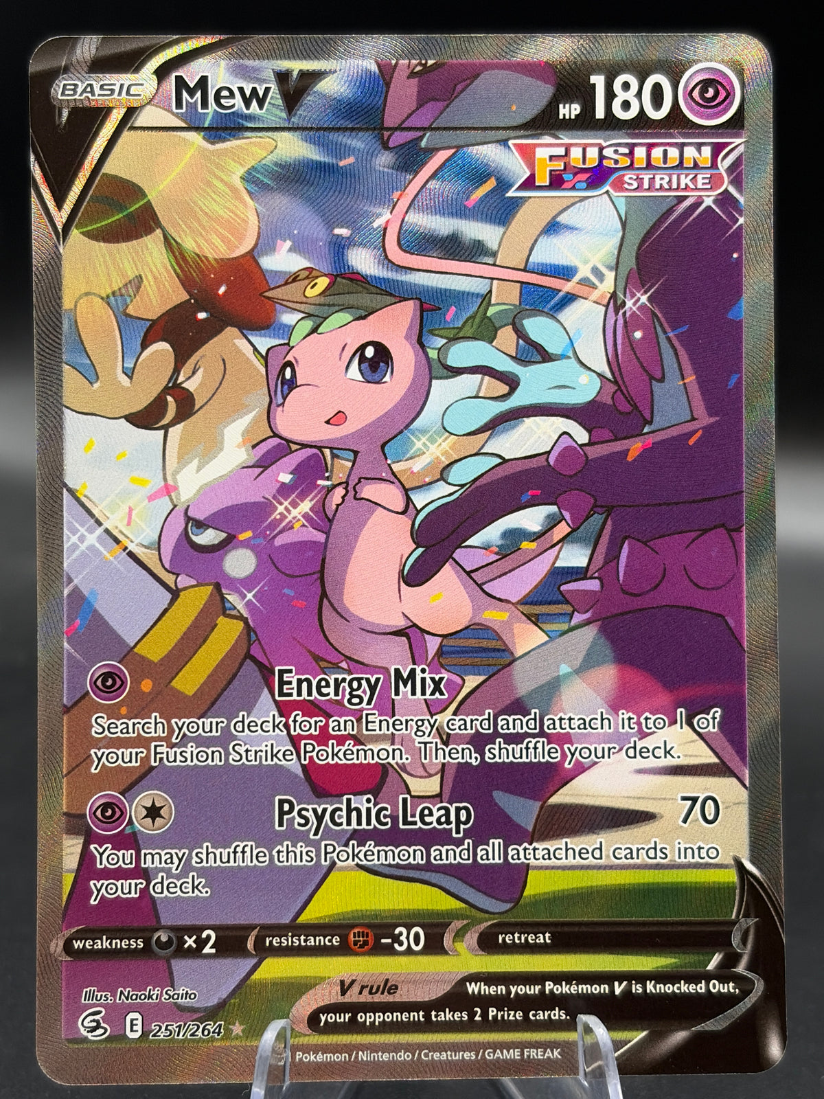 Pokémon TCG: 2021 Mew V 251/264 SWSH: Fusion Strike
