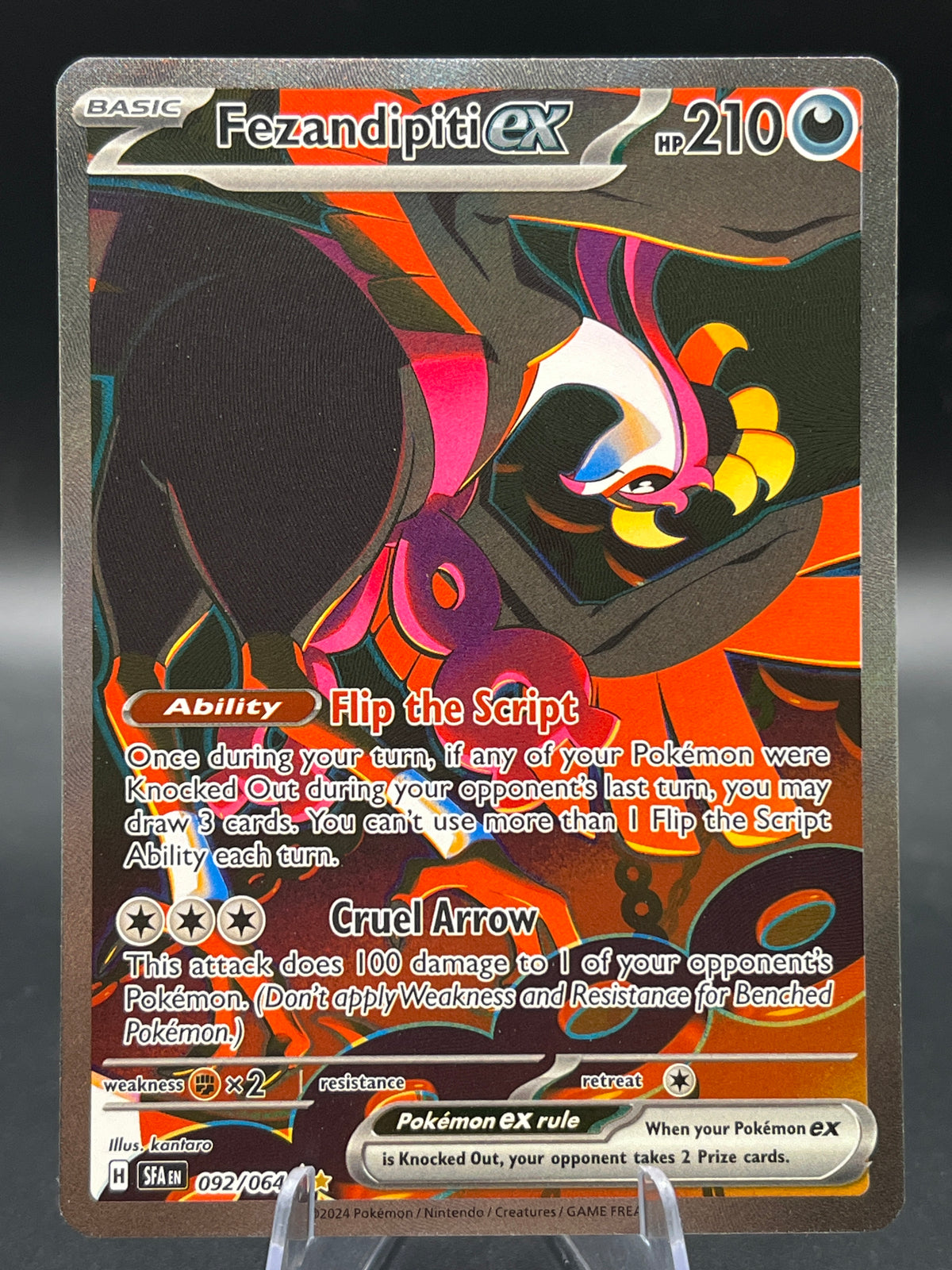 Pokémon TCG 2024 Fezandipiti ex - 092/064 - S&V: Shrouded Fable