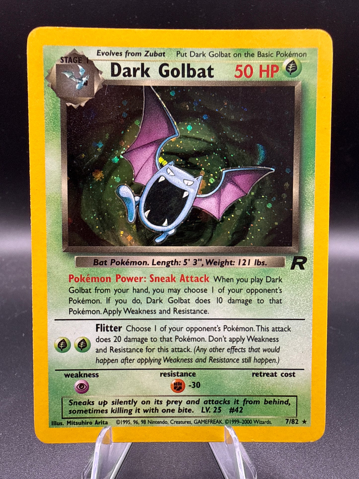 Pokémon TCG: 2000 Dark Golbat 7/82 Team Rocket Holo