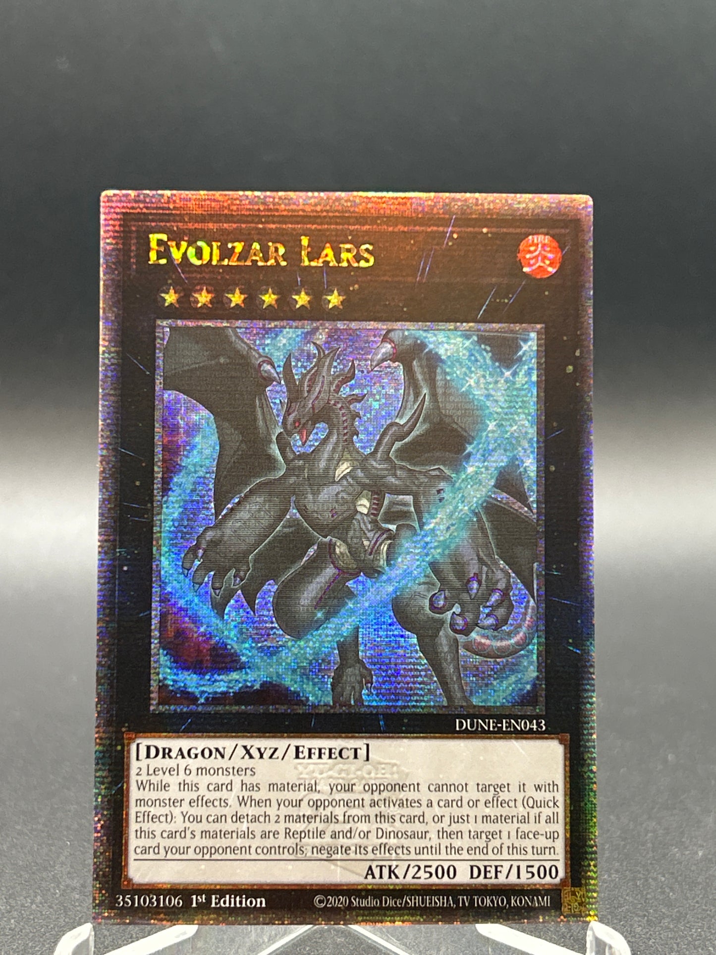 Yu-Gi-Oh! TCG: Evolzar Lars (Quarter Century Secret Rare) DUNE-EN043 Duelist Nexus