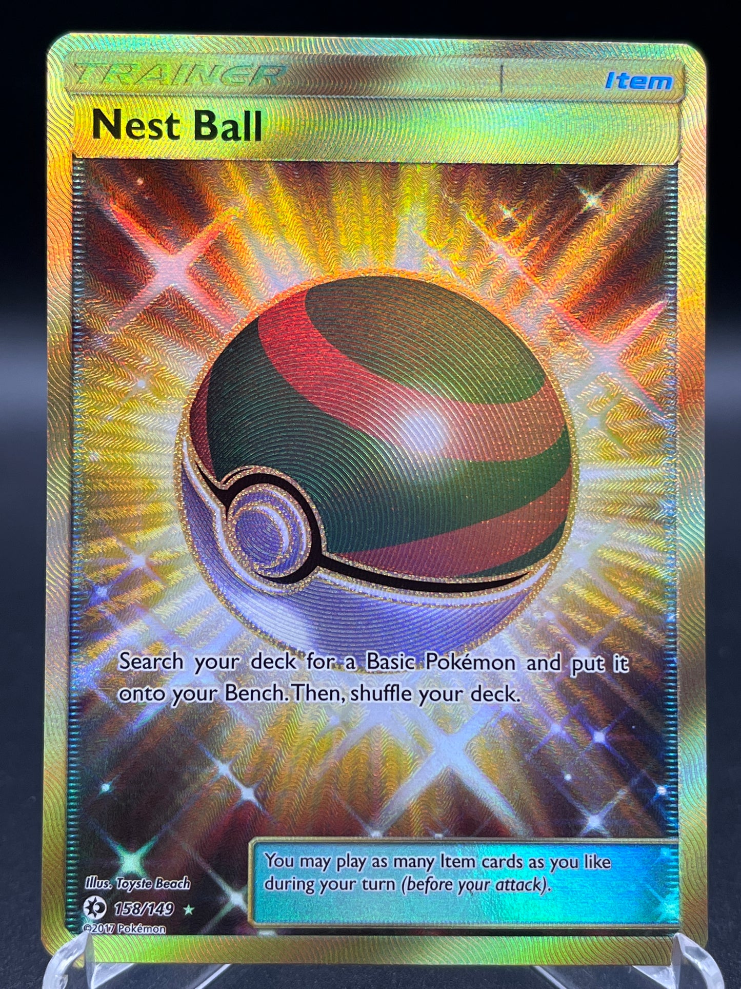 Pokémon TCG: 2017 Nest Ball (Secret) 158/149 - SM Base Set