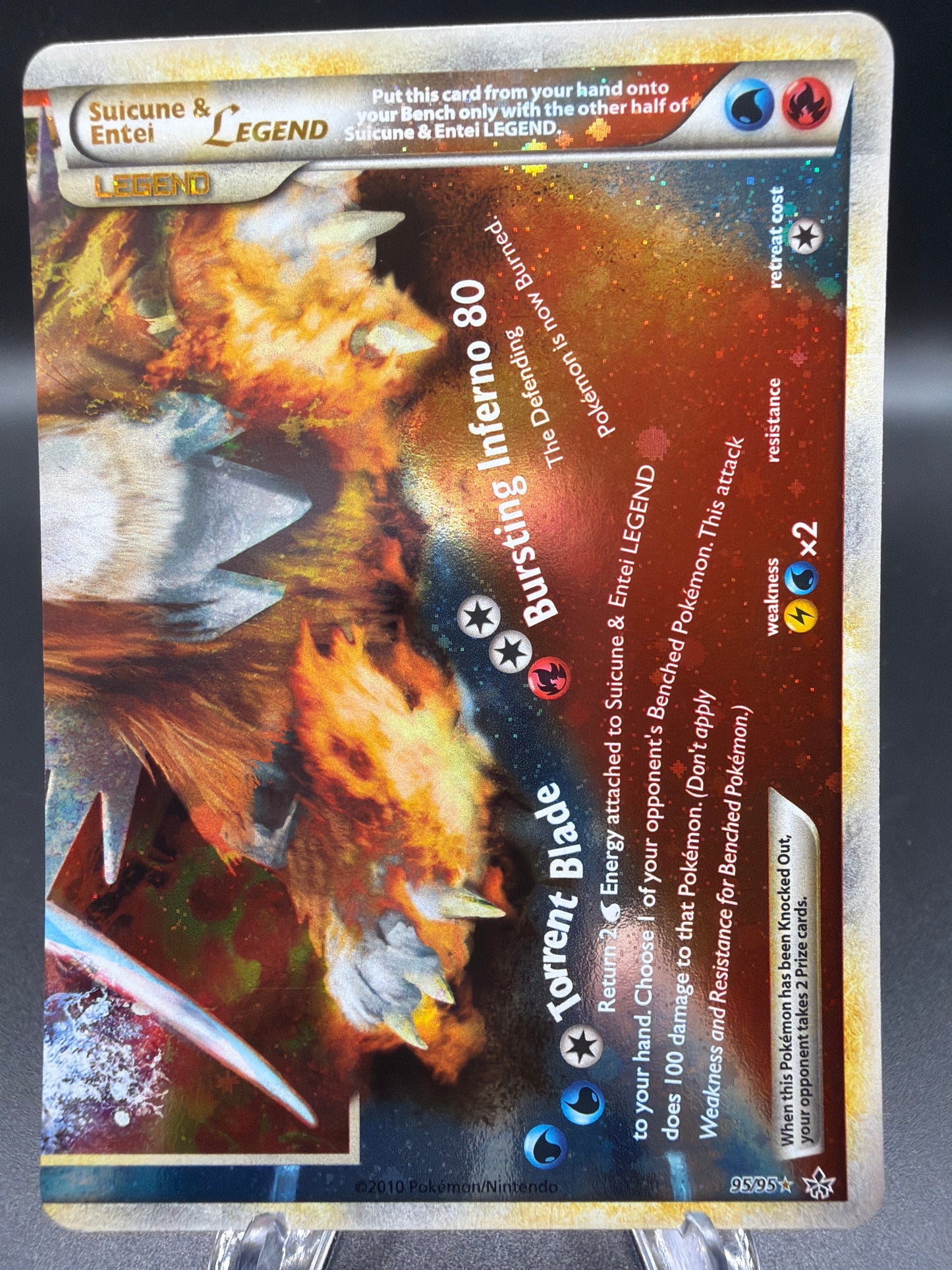 Pokemon TCG 2010 Suicune & Entei LEGEND 95/95 HG&SS Unleashed (Bottom Half)