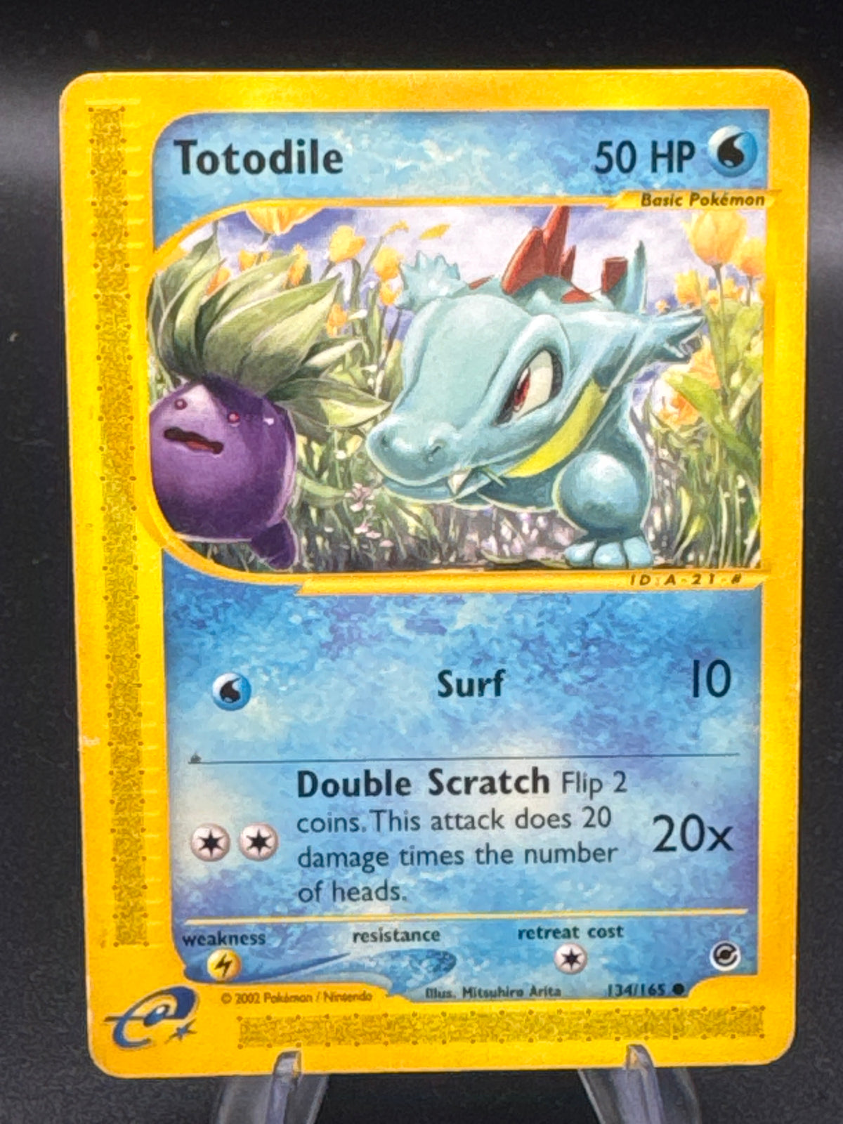 Pokémon TCG: 2002 Totodile 134/165 Expedition
