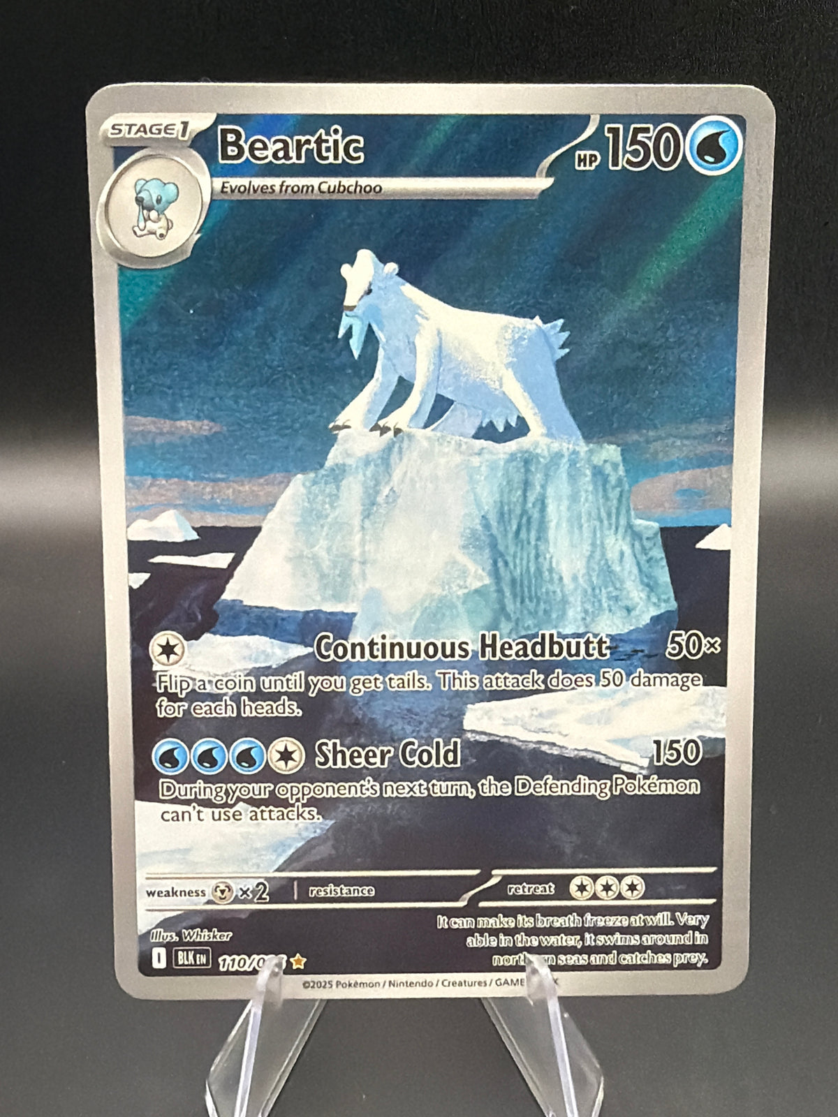 Pokémon TCG: 2025 Beartic 110/086 SV:  Black Bolt