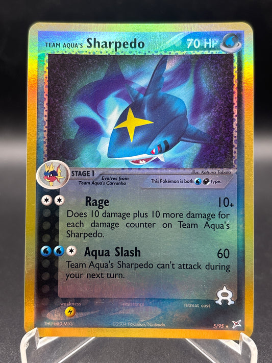 Pokémon TCG: Team Aqua's Sharpedo 5/95 - Team Magma vs Team Aqua Reverse Holo