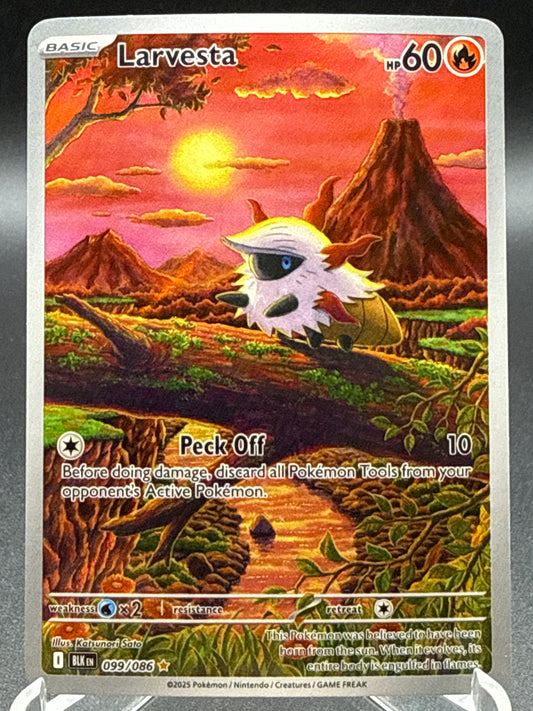 Pokémon TCG: 2025 Larvesta - 099/086 - SV: Black Bolt