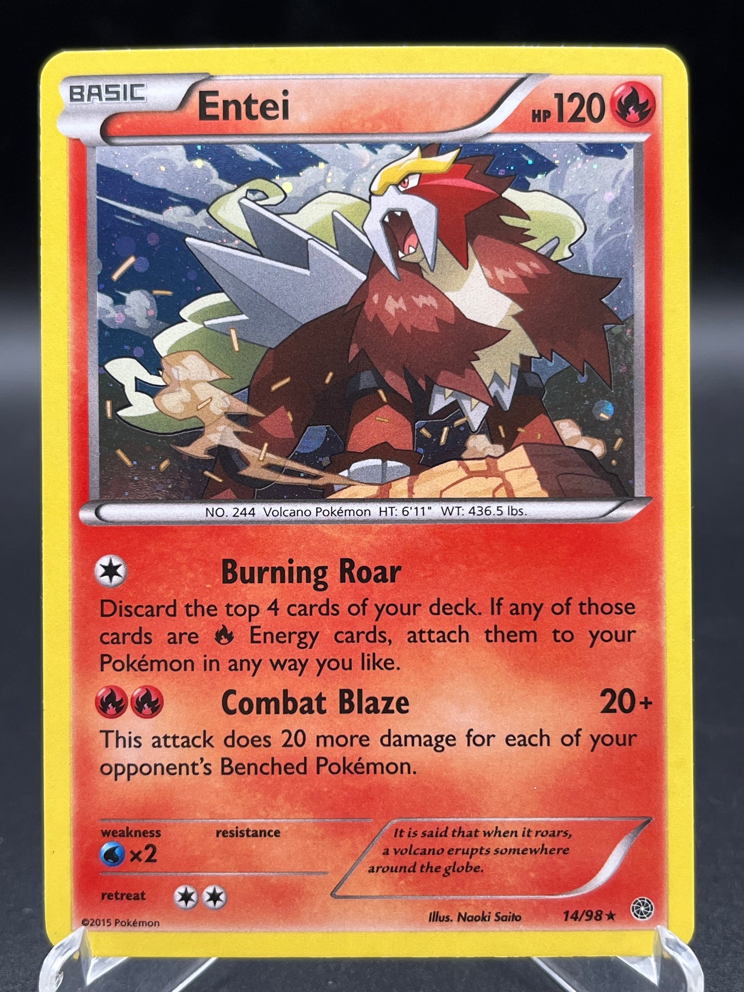 Pokémon TCG: 2015 Entei 14/98 -  XY: Ancient Origins