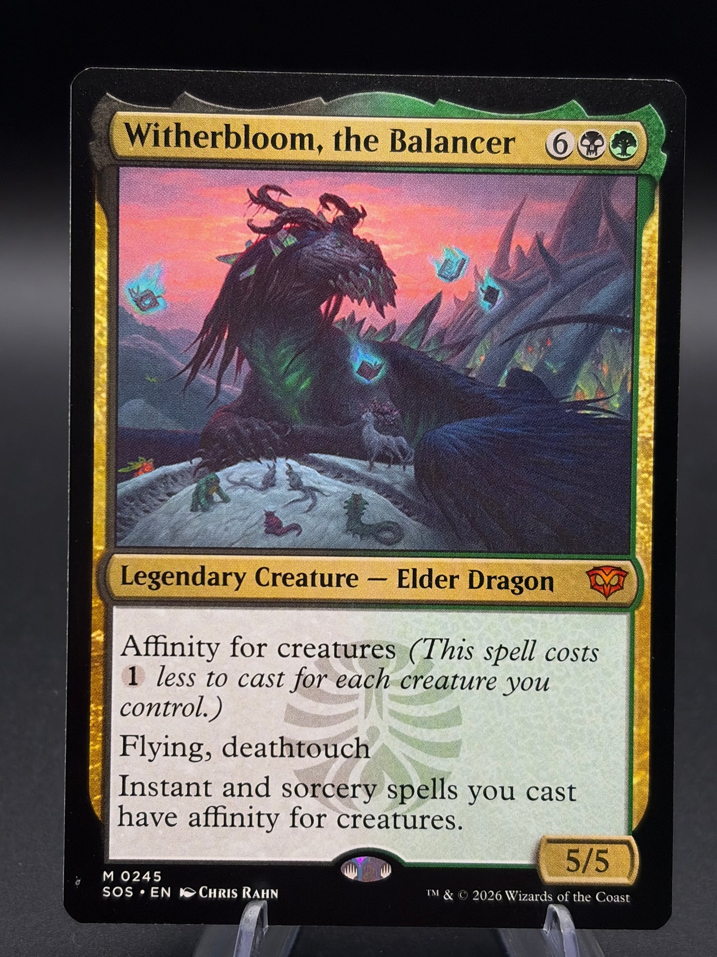 MTG TCG: 2025 MTG Witherbloom, the Balancer - Promo Pack: Secrets of Strixhaven (PPSOS)
