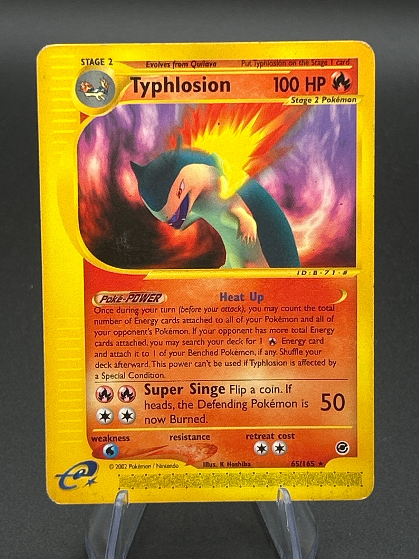 Pokemon TCG 2002 Typhlosion 65/165 Expedition Non-Holo - HP