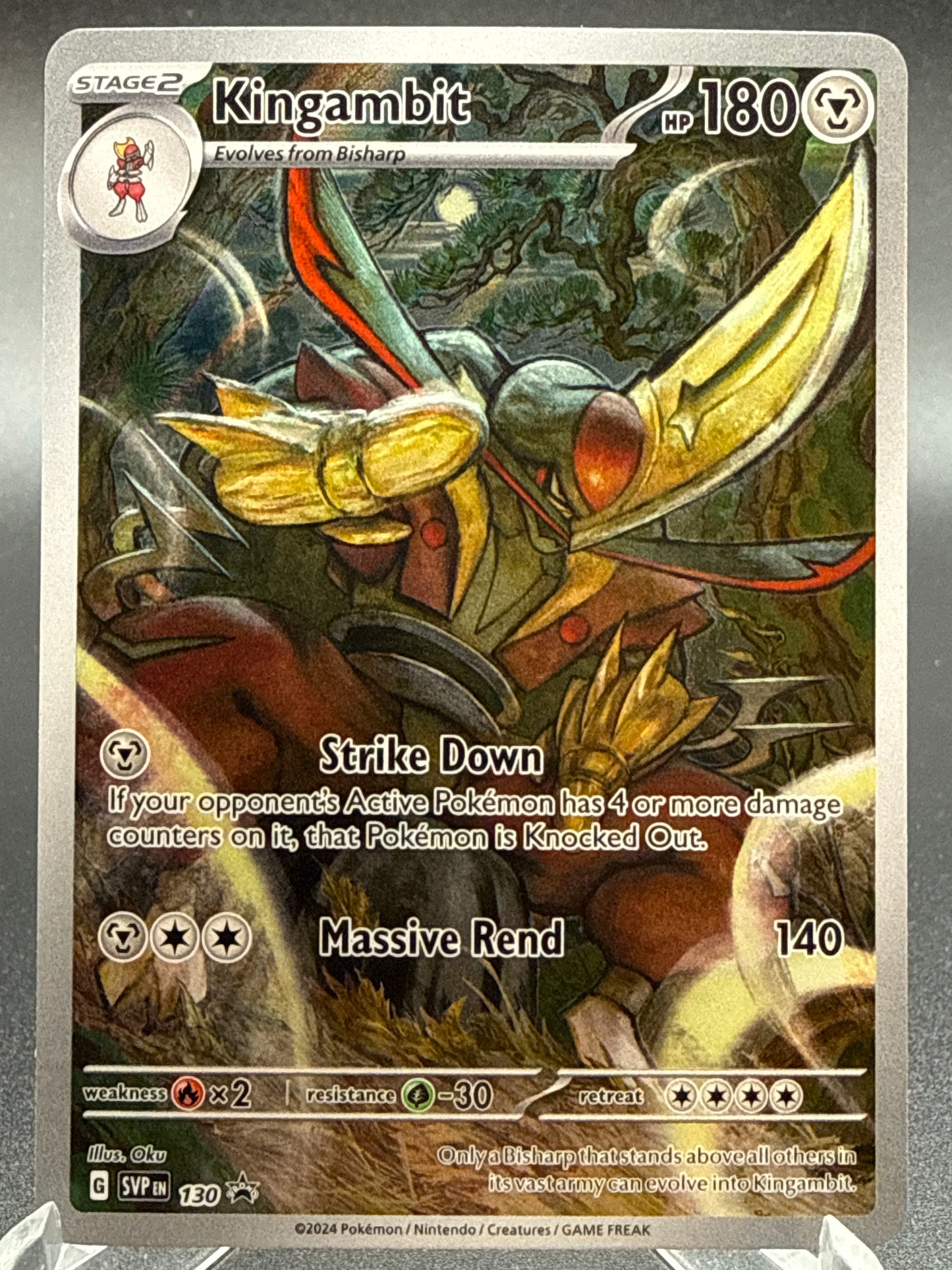 Pokémon TCG: 2024 Kingambit 130 SV: Scarlet & Violet Promo Cards