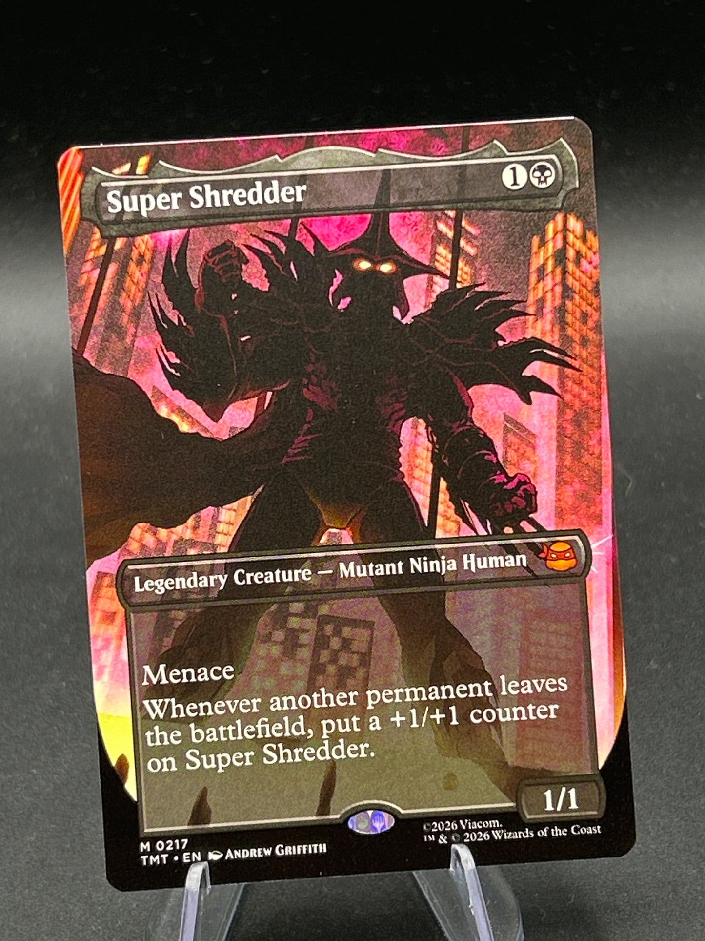 MTG TCG: Super Shredder (Borderless) M 0217- Teenage Mutant Ninja Turtles