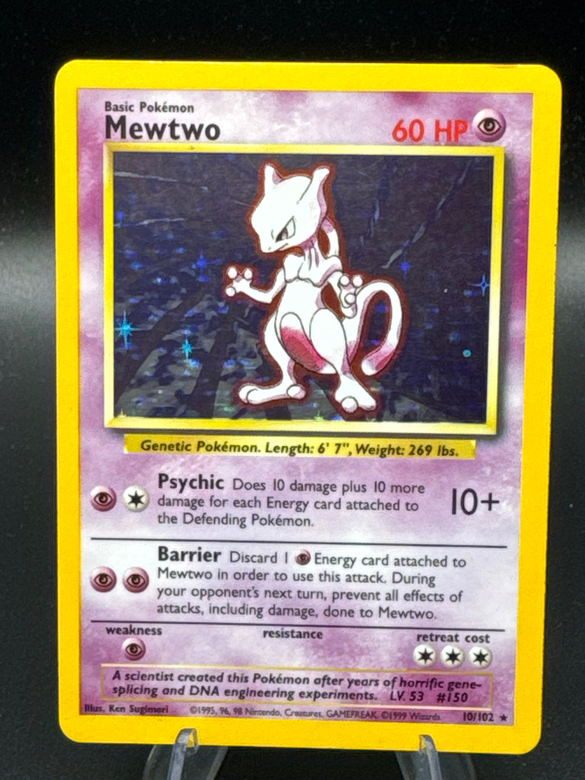 Pokémon TCG: 1999 Mewtwo - 10/102 - Base Set Holo