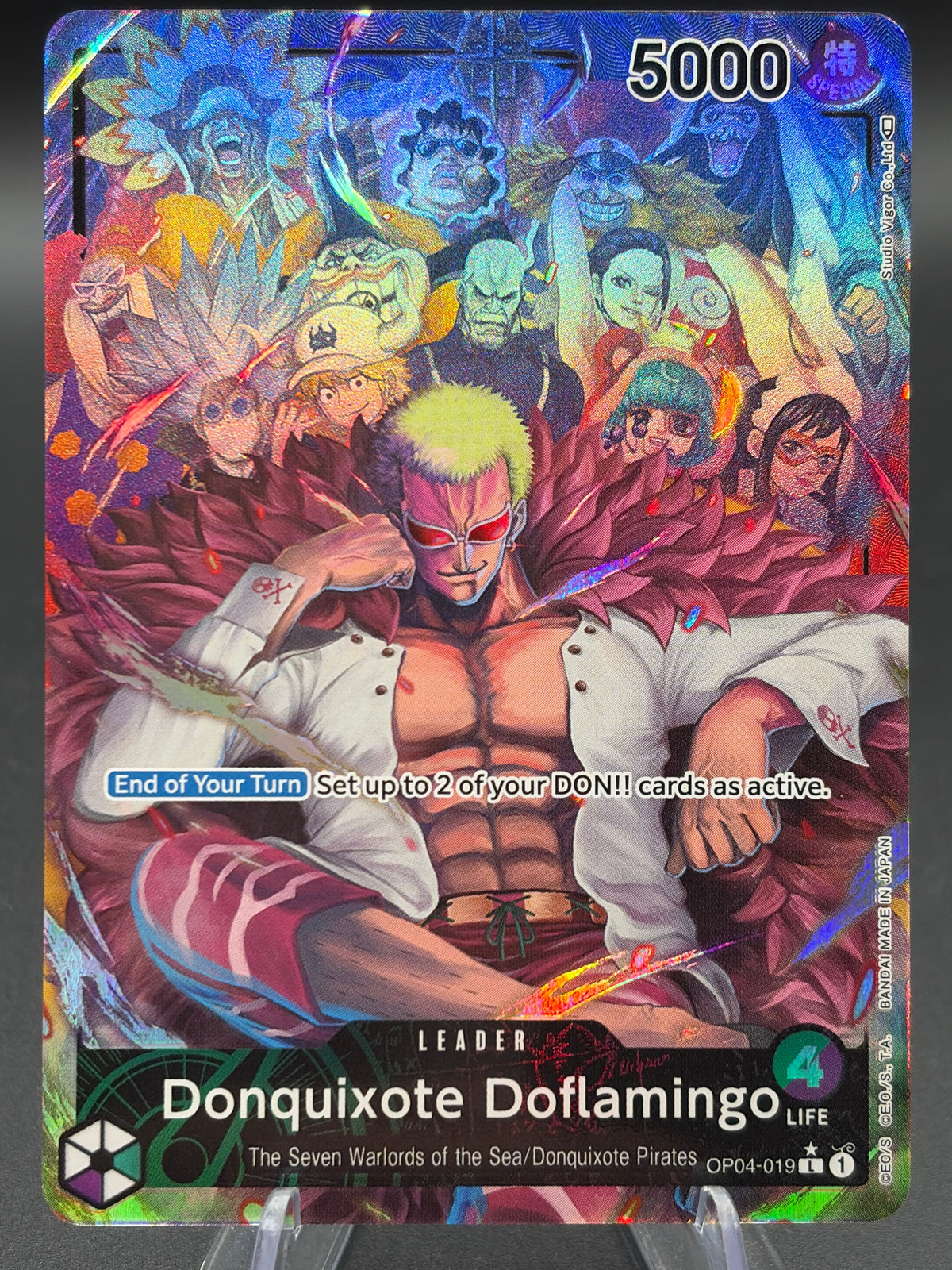 One Piece TCG: Donquixote Doflamingo (019) (Alternate Art) - Kingdoms of Intrigue (OP04)