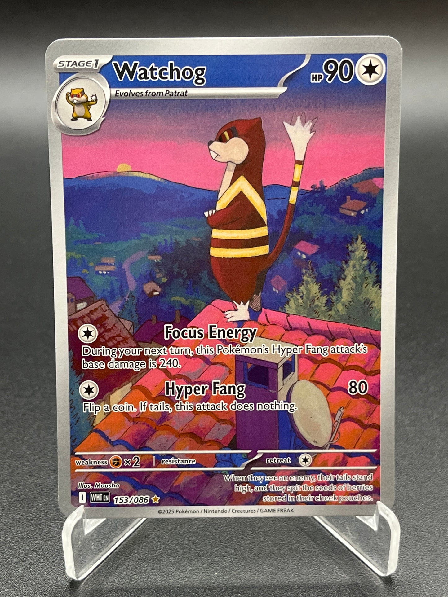 Pokémon TCG: 2025 Watchog 153/086 SV: White Flare