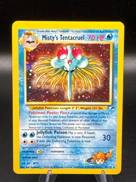 Pokémon TCG: 1995 Misty's Tentacruel 10/132 Gym Heroes Unlimited Holo
