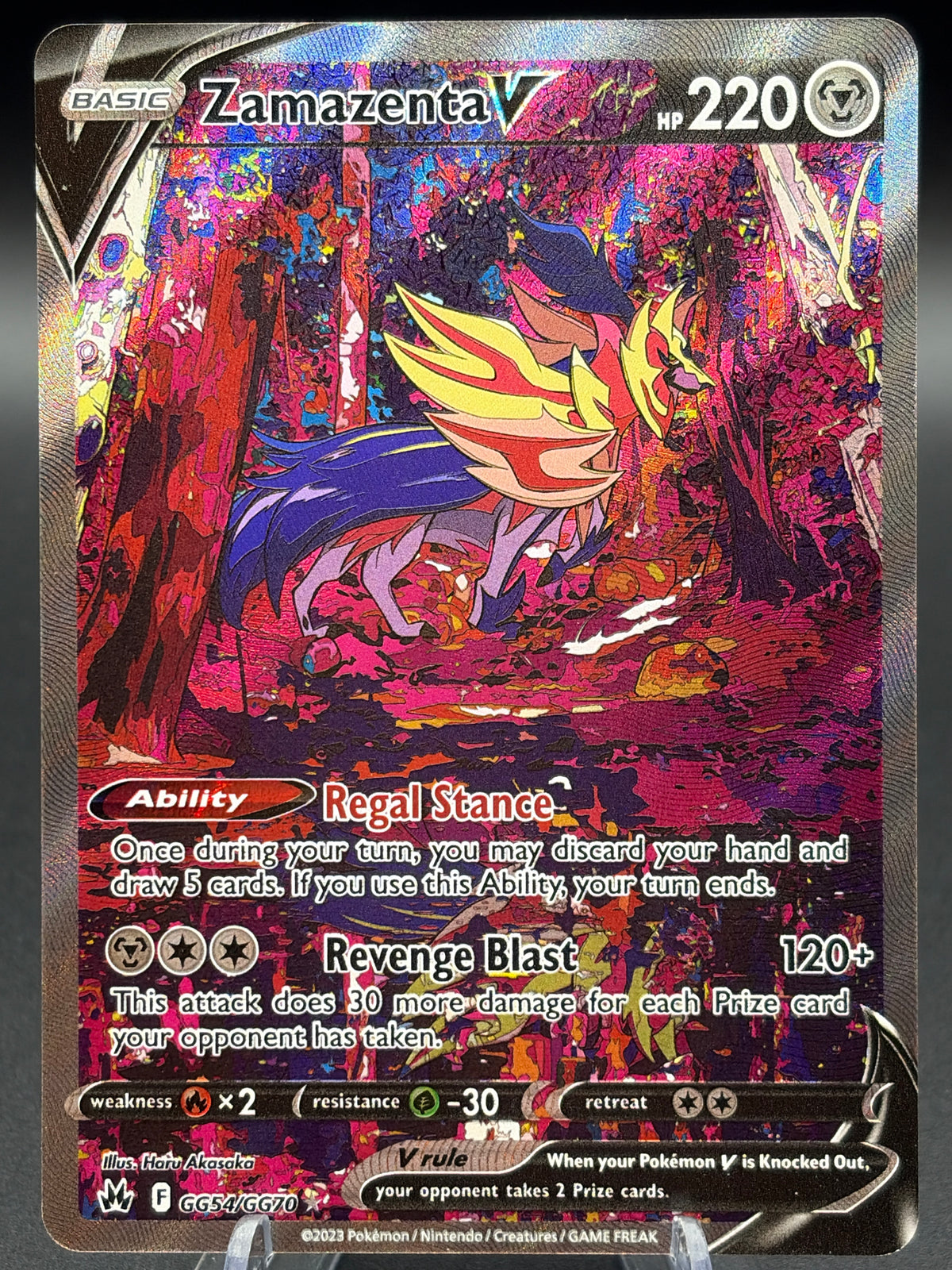 Pokémon TCG: 2023 Zamazenta V - GG54/GG70 - SWSH: Crown Zenith Galarian Gallery