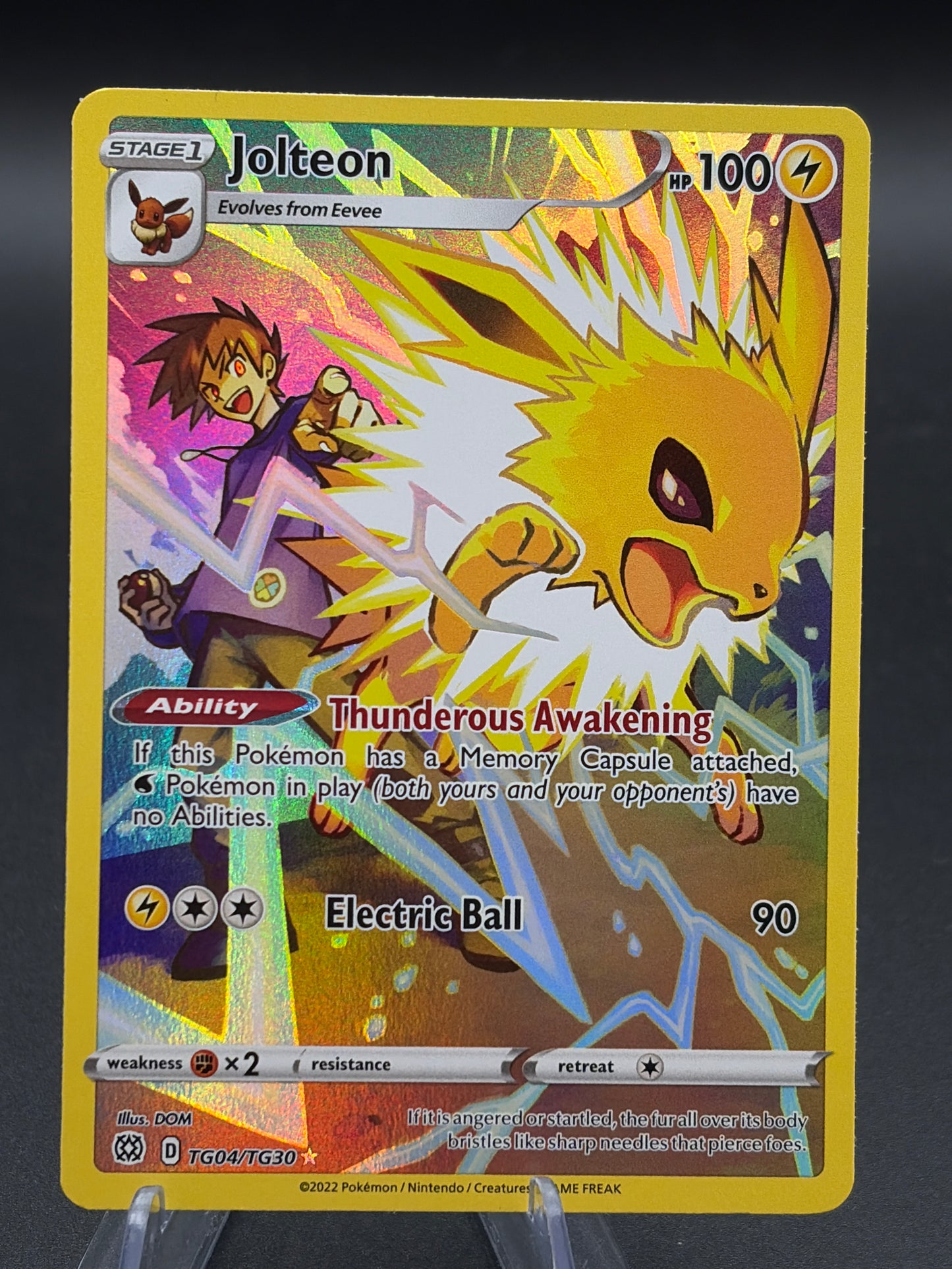 Pokémon TCG: 2022 Jolteon - TG04/TG30 - SWSH: Brilliant Stars Trainer Gallery
