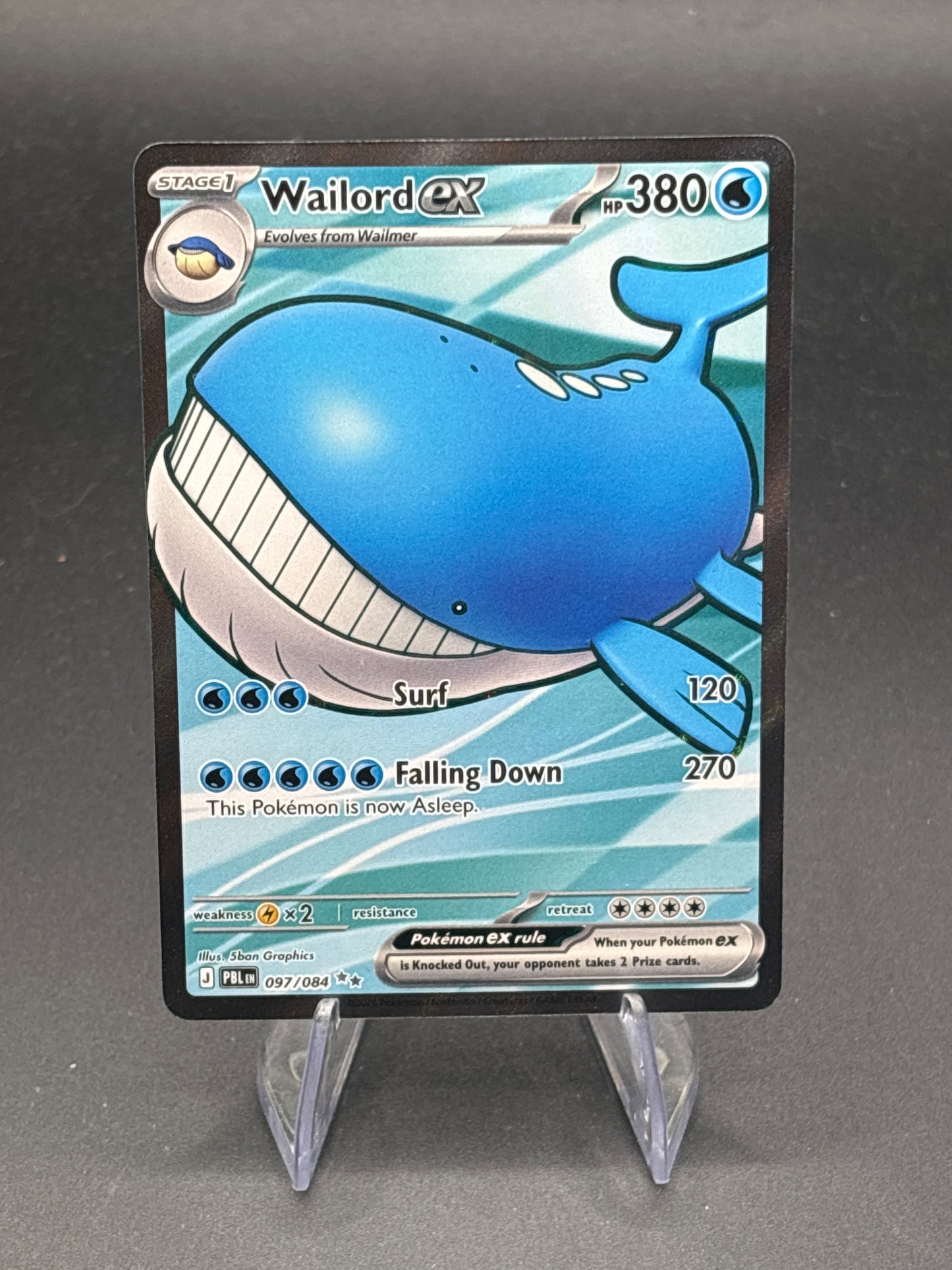 Pokémon TCG: 2026 Wailord ex - 097/084 - Pitch Black