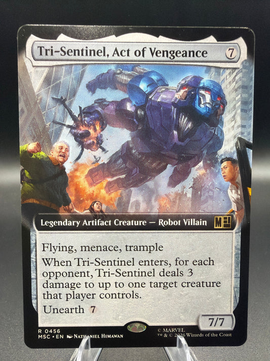 MTG TCG: 2026 Tri-Sentinel, Act of Vengeance (Extended Art) - 0456 - Commander: Marvel Super Heroes (MSC)