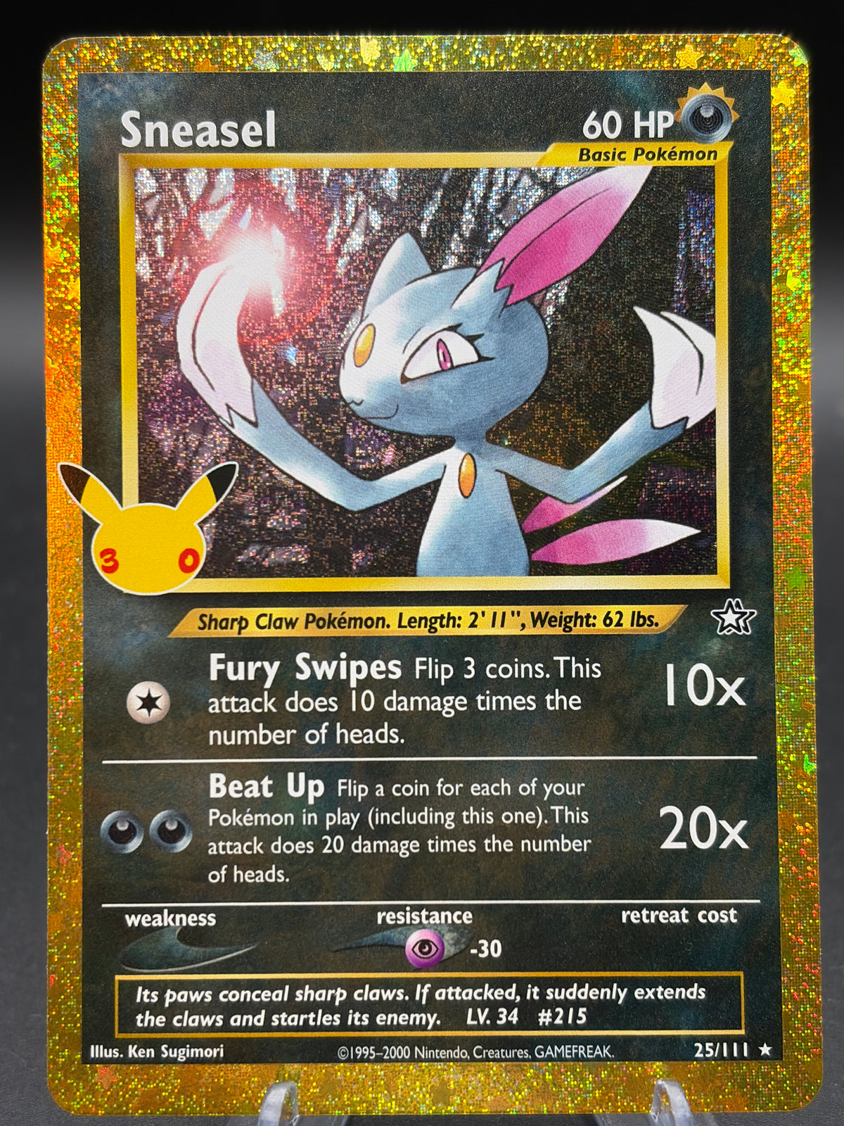 Pokémon TCG: 2026 Sneasel 25/111 - ME: 30th Celebration Classic Collection (30C)